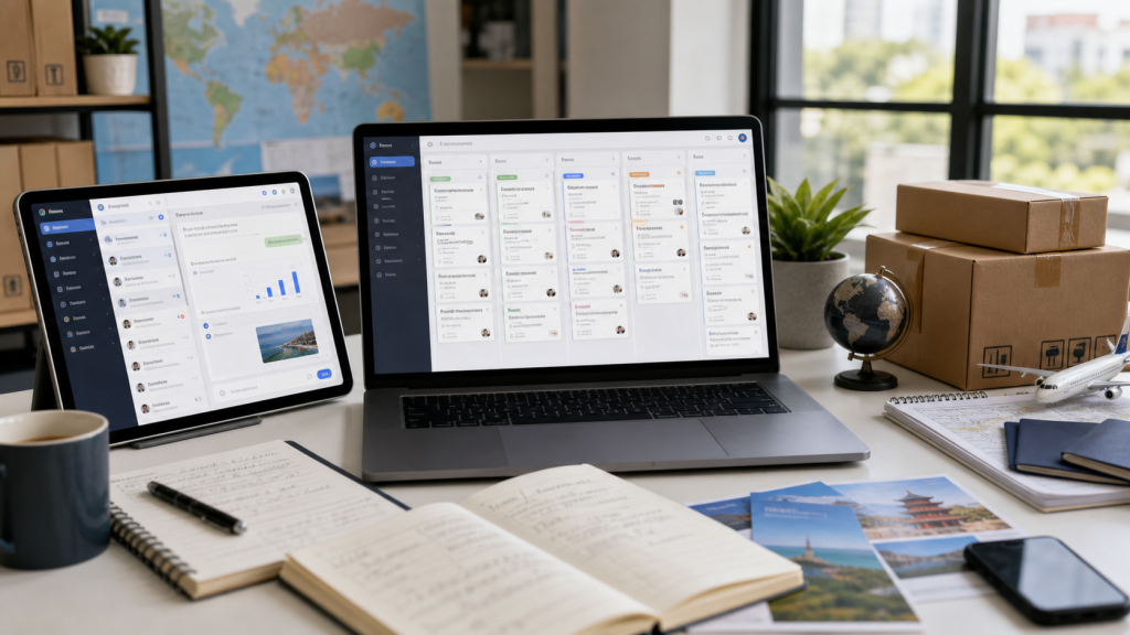 AI CRM 同时承接外贸和入境游海外线索的业务工作流