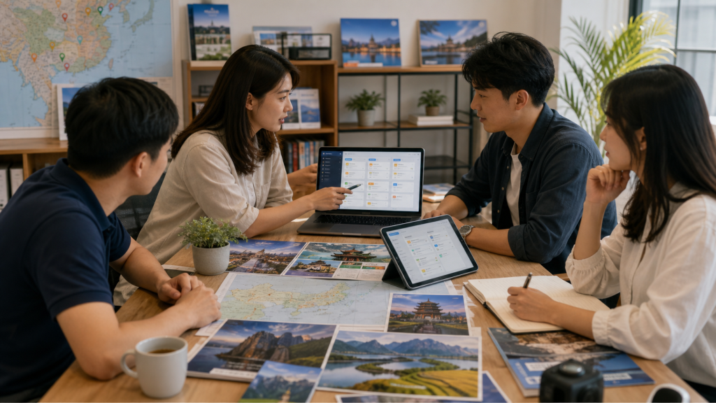 全国入境游AI CRM承接场景图