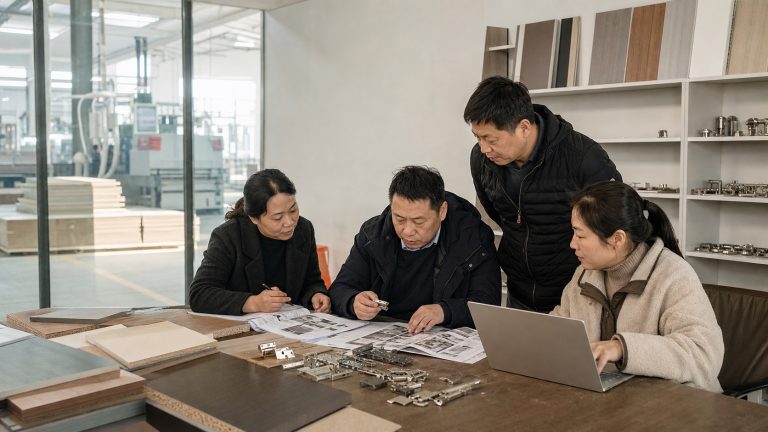 制造企业团队围绕产品样品和业务流程进行诊断