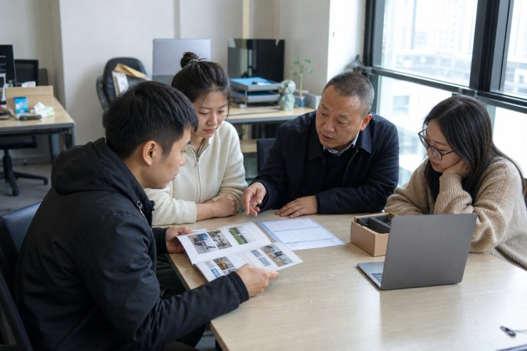 外贸 OPC 参与者在办公室接受产品和流程培训