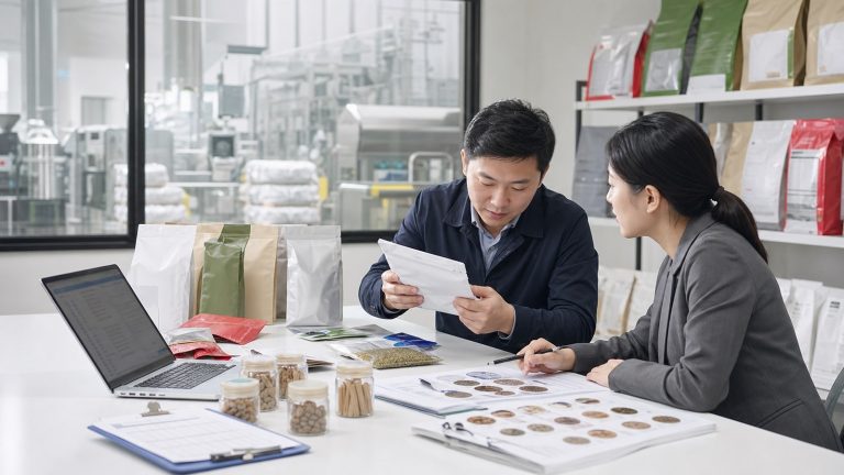 宠物食品样品、包装资料和海外询盘业务复盘场景